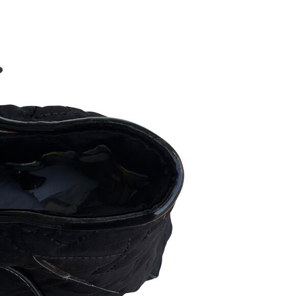 Vera Bradley Large Black Quilted Commuter Tote Bag Travel Work Purse - Picture 9 of 15